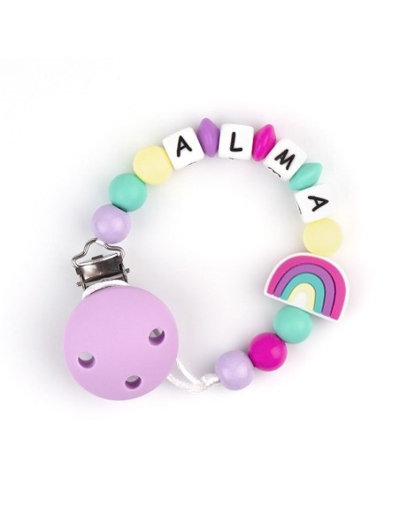 Cadenita de silicona Arcoiris Multicolor personalizada