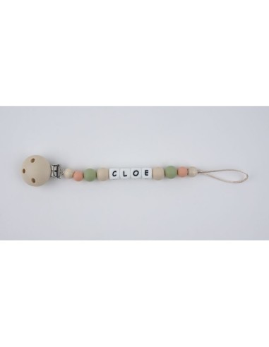 Cadenita de silicona personalizada beige