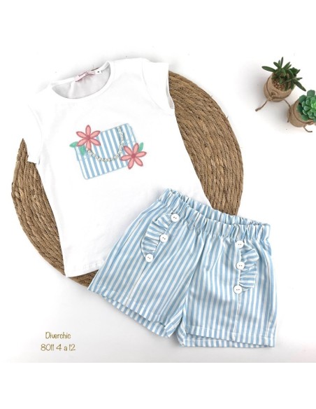 Conjunto de niña marca diverchic.