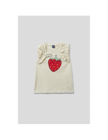 Street Monkey camiseta de niña fresa.
