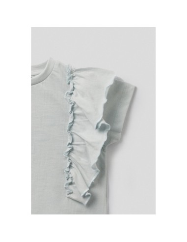 Camiseta niña de volantes manga corta