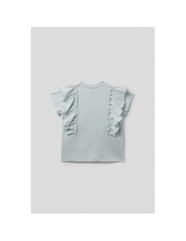 Camiseta niña de volantes manga corta