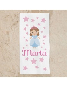 Toalla de baño Premium Princesa Personalizada