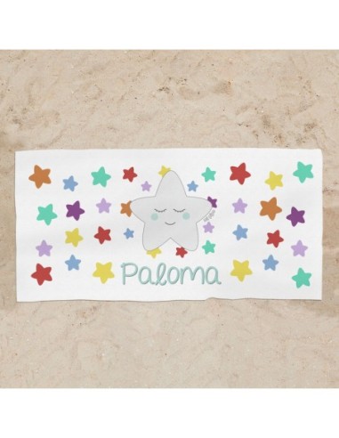 Toalla de baño Premium Estrella sonrisa Personalizada