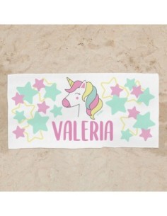 Toalla de baño Premium Unicornio Personalizada
