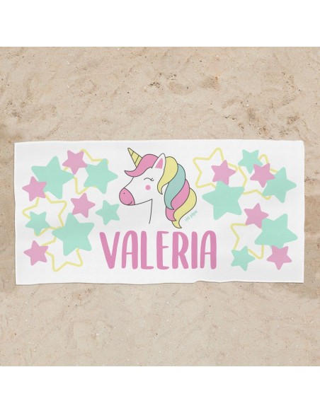 Toalla de baño Premium Unicornio Personalizada