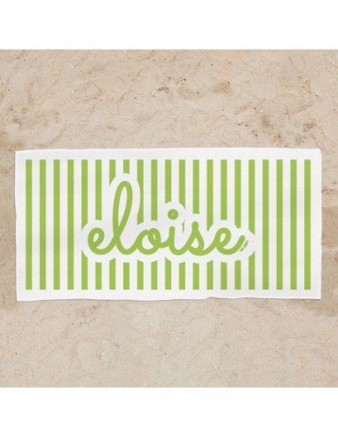 Toalla de baño Premium Rayas Marino Personalizada