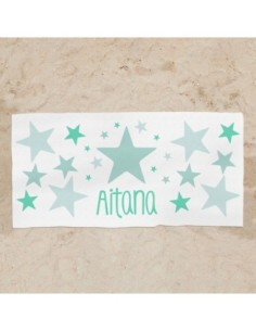 Toalla de baño Premium Estrella Azul Personalizada