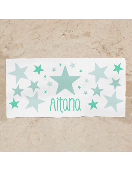 Toalla de baño Premium Estrella Azul Personalizada