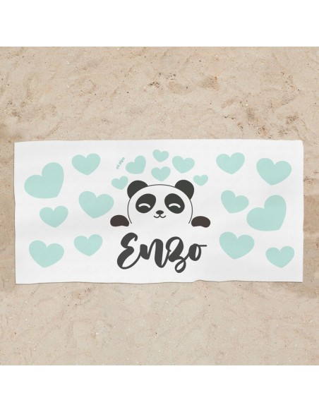 Toalla de baño Premium Estrella Menta Personalizada