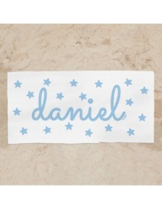Toalla de baño Premium Personalizada Candy Rosa, elige dibujo
