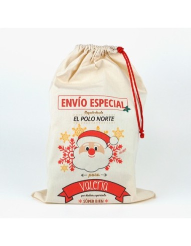 Saco Navideño para Regalos Reno Rudolph personalizado