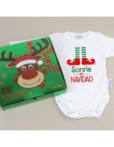 Babidu Body Navideño Soy lo más dulce de la Navidad con cajita de regalo