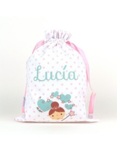 Mochila Hada Rosa Personalizada
