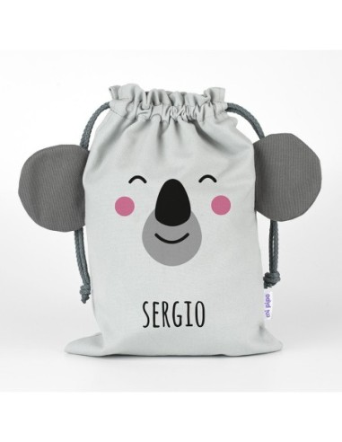 Saquito Zoo Conejito Rosa personalizado