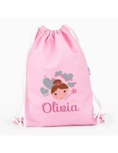 Petate Medium Lona Hada personalizado, color a elegir