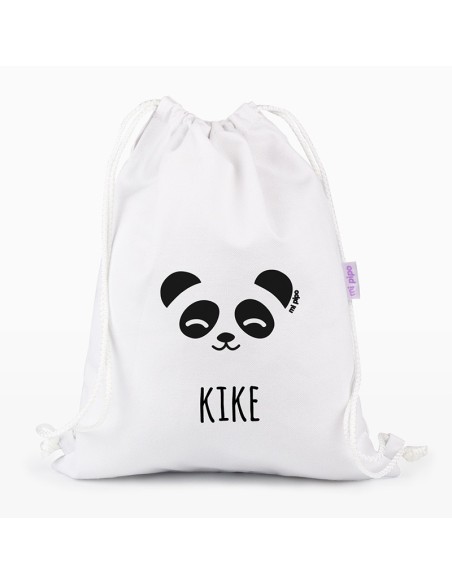 Petate Medium Lona Panda personalizado, color a elegir