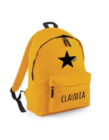 Mochila mostaza personalizada