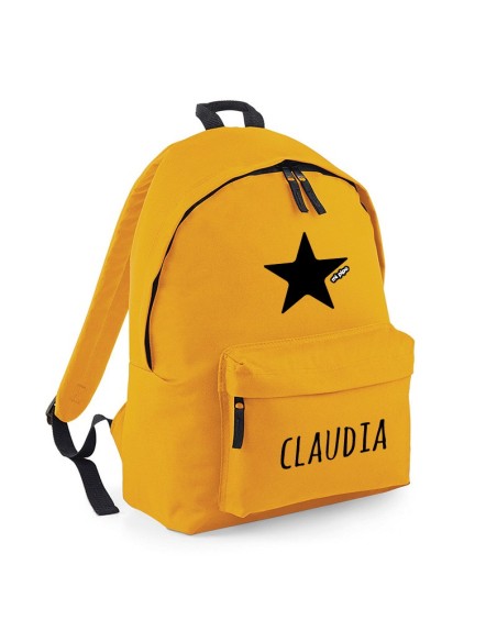 Mochila mostaza personalizada