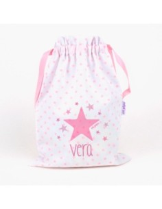 Saquito Estrella Rosa Personalizado