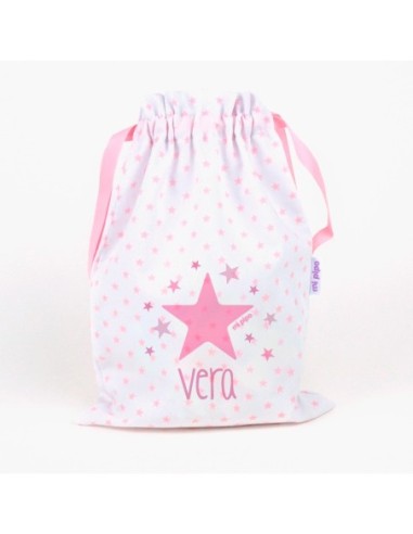 Saquito Estrella Rosa Personalizado