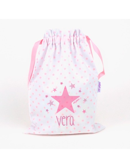 Saquito Estrella Rosa Personalizado