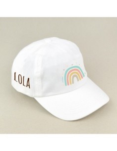 Gorra Junior Dinosaurio Blanca personalizada