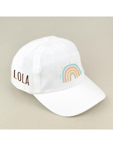 Gorra Junior Dinosaurio Blanca personalizada