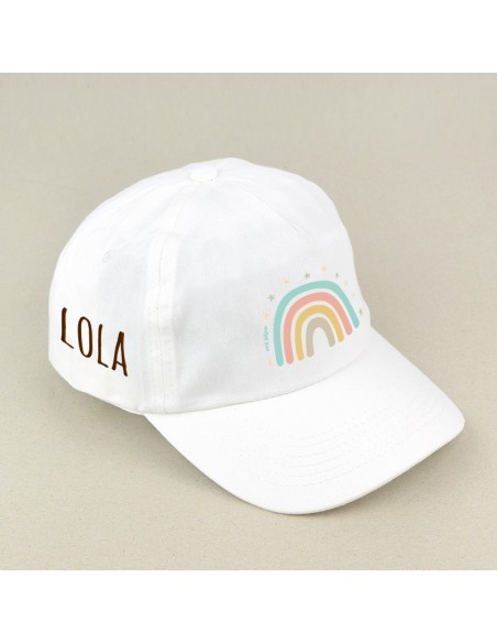 Gorra Junior Dinosaurio Blanca personalizada
