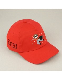 Gorra Junior Superhéroe Roja personalizada