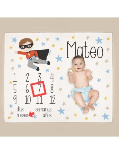 Manta cumplemes Cisne personalizada