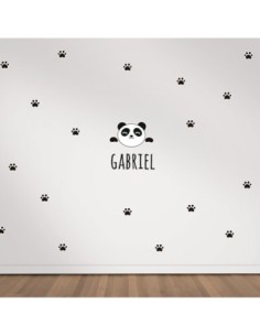 Vinilo decorativo Maxi Panda Huellas
