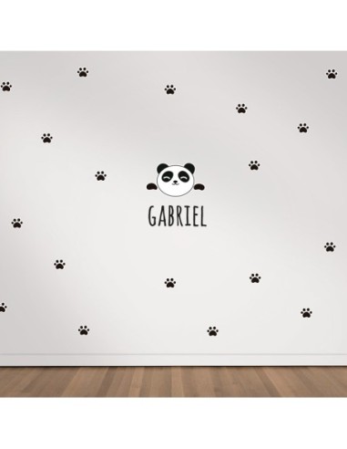 Vinilo decorativo Maxi Panda Huellas