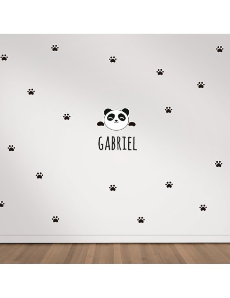 Vinilo decorativo Maxi Panda Huellas