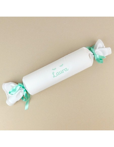 Cojín Antivuelco Caramelo Estrellas Gris Personalizado, dibujo opcional