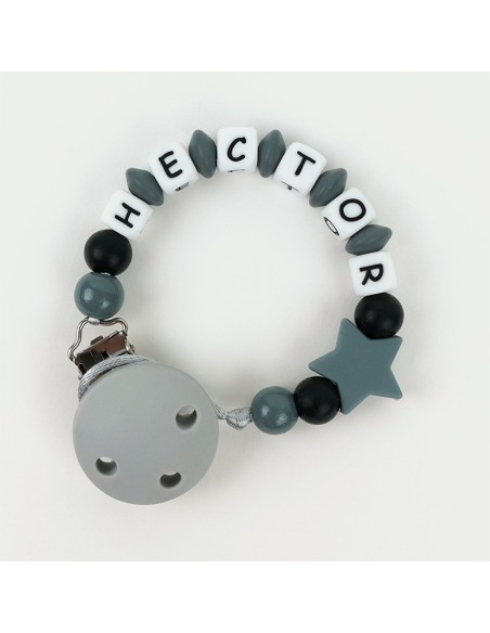 Cadenita de silicona Estrella Celeste Personalizada
