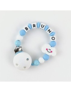 Cadenita de silicona Nube Azul Personalizada