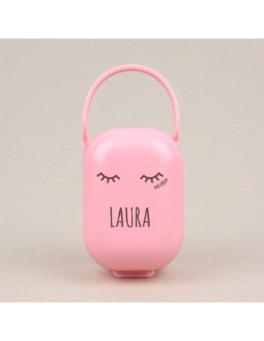 Cajita Portachupetes Personalizada Nombre + Nube