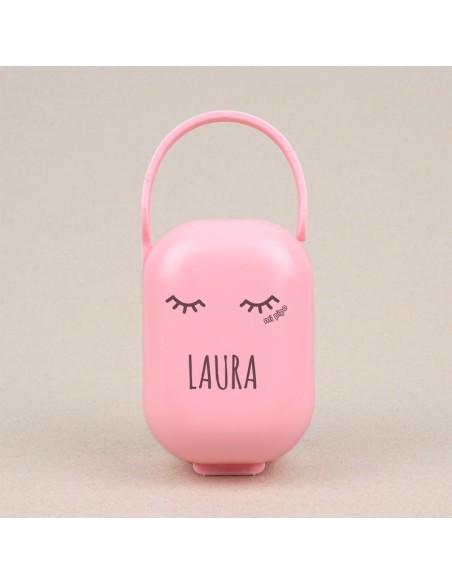 Cajita Portachupetes Personalizada Nombre + Nube