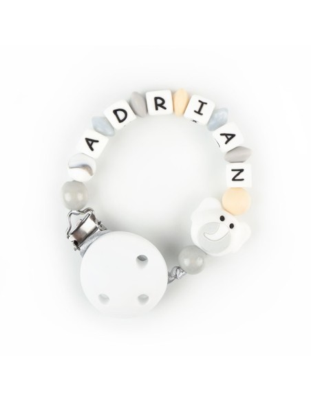 Cadenita de silicona Rainbow Mostaza Personalizada
