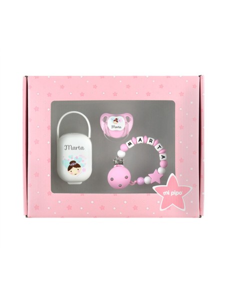 Cajita Top Hada Rosa Personalizada