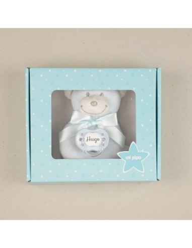 Cajita Sonajero Elefante Gris Personalizada