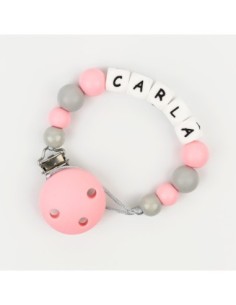 Cadenita de silicona personalizada Salmón