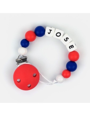 Cadenita de silicona personalizada Roja
