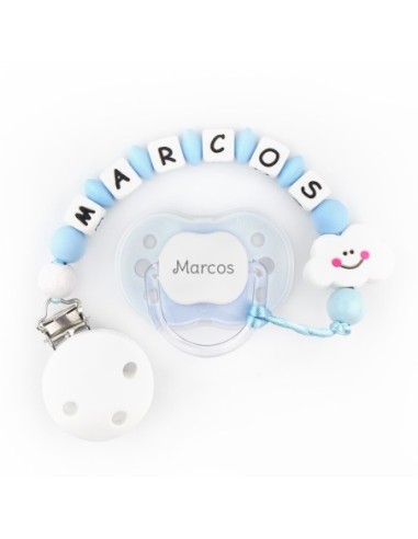 Cadenita de silicona personalizada Celeste