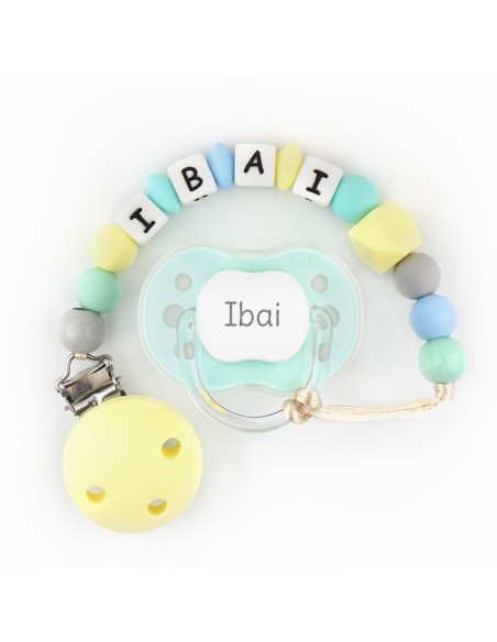 Cadenita de silicona  Nube Menta personalizada