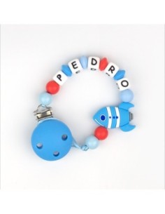 Cadenita de silicona Personalizada Cohete