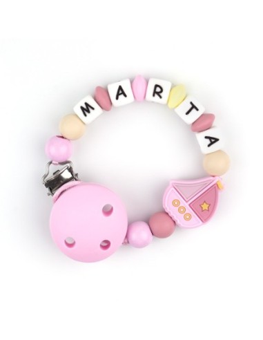 Cadenita de silicona Globo Multicolor Personalizada
