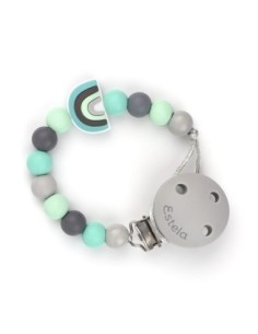 Cadenita Silicona Arcoíris Multicolor con nombre en el CLIP