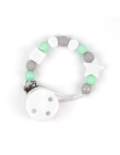 Cadenita de silicona Personalizada Baby Gris